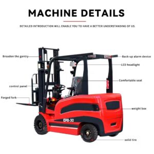 Electric forklift 3 meter to 6 meter